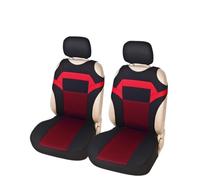 SRQORT 2 Uds Asiento Delantero Individual Y 2 + 1 Tipo Combinación De Cubierta De Asiento De Coche Apto para Citroen para Jumper Protectores De Asiento De Coche Fundas Asientos(2pcs Red 2)