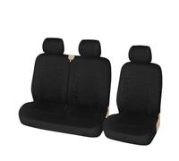 SRQORT 2 Uds Asiento Delantero Individual Y 2 + 1 Tipo Combinación De Cubierta De Asiento De Coche Apto para Citroen para Jumper Protectores De Asiento De Coche Fundas Asientos(3pcs Black)