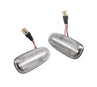 SRQORT 2x Indicador Lateral Dinámico Señal De Giro Que Fluye Para Opel Para Zafira A 99-05 Para Astra G Lámpara Repetidora Intermitente Secuencial Retrovisor Lámpara(Crystal Type)