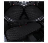SRQORT Apto La Mayoría Los Coches SUV Camión Funda Asiento De Coche Juego Completo Protector De Asiento Delantero Y Trasero Antiarañazos Alfombrilla Cojín Fundas Asientos(3 Piece Set-Black)