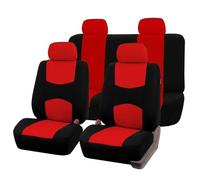 SRQORT Cojín para Asiento Coche Protector Universal Asiento para Toyota para Rav4 para Corolla para Visor para Axio para Deseo Protectores De Asiento Coche Fundas Asientos(Rojo)