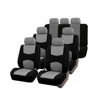 SRQORT Cojín Protector De Tela De Ventilación Compatible con Airbag Accesorios Interiores Universales para Coches De 5/7 Asientos Funda Asiento De Coche Fundas Asientos(7 Seats-Gray)