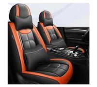 SRQORT Cubierta Asiento De Coche para Citroen para Picasso para C3 C4 C5 C6 DS4 DS5 DS6 DS7 Accesorios De Coche Detalles Interiores Todos Los Modelos Fundas Asientos(Luxury Black Orange)