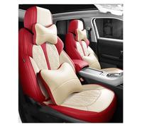 SRQORT Cubierta De Asiento De Coche para Infiniti para FX35 FX37 G35 G37 EX35 EX37 M35 M25 Q50 Q50L Q70L QX70 QX50 QX80 QX60 QX30 Protectores De Asiento De Coche Fundas Asientos(Red Beige Lux)