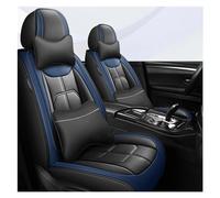 SRQORT Cubierta De Asiento De Coche para Jeep para Compass para Grand Cherokee para Commander para Wrangler JK Accesorios De Coche Protectores Asiento Coche Fundas Asientos(Luxury Black Blue)