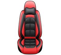SRQORT Funda Cuero Asiento Coche para Captur para Logan para Kadjar para Trafic para apoyabrazos escénico para Megane Juego De Fundas para Asiento Coche Fundas Asientos(Red Pillow)
