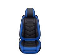 SRQORT Funda Cuero Asiento Coche para Captur para Logan para Kadjar para Trafic Reposabrazos Escénico Protectores Cojines Asiento Coche para Megane Fundas Asientos(Azul Negro)
