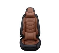 SRQORT Funda Cuero Asiento Coche para Captur para Logan para Kadjar para Trafic Reposabrazos Escénico Protectores Cojines Asiento Coche para Megane Fundas Asientos(Black Coffee Pillow)