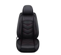 SRQORT Funda Cuero Asiento Coche para Captur para Logan para Kadjar para Trafic Reposabrazos Escénico Protectores Cojines Asiento Coche para Megane Fundas Asientos(Black Red 1)