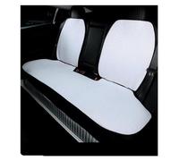 SRQORT Funda De Asiento Coche Seda Hielo para Tesla para Modelo 3 Y Almohadilla Cojín Delantero Y Trasero Accesorios Interiores Blancos Protectores Asiento Fundas Asientos(Rear Row 3 pcs)