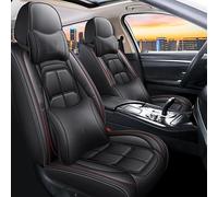 SRQORT Funda De Asiento De Coche para Citroen Todos Los Modelos De Coche para Picasso C3 C4 C5 C6 DS4 DS5 DS6 DS7 Accesorios De Coche Protectores De Asiento Fundas Asientos(Black Pillow)