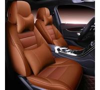 SRQORT Funda De Asiento De Coche Personalizada para Benz para C200 C300 C220 C250 C350 C400 C180 GLC300 GLC200 GLC260 para Coupé GLC220d Cojín Asiento Fundas Asientos(Luxury Brown)
