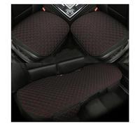 SRQORT Funda De Cuero Asiento Coche Protectores Asiento para Nissan Todos Los Modelos para Tiida para Qashqai para X-Trail para Murano para March para Teana Fundas Asientos(3 Sheet Black Red)