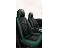 SRQORT Funda De Cuero Asiento De Coche Protectores Asiento Coche para Toyota Todos Los Modelos para Land Cruiser para Prado para Yaris para Venza para Prius Fundas Asientos(Verde)