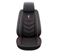SRQORT Funda De Cuero para Asiento Coche Estilo para Mitsubishi Todos Los Modelos para ASX para Outlander para Lancer 10 para Pajero Sport Accesorios Fundas Asientos(Negro Rojo)