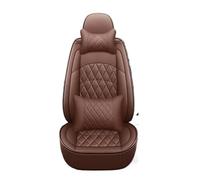 SRQORT Funda De Cuero para Asiento De Coche Accesorios para Maserati Todos Los Modelos para GranTurismo para Ghibli para Levante para Quattroporte Fundas Asientos(Coffee Pillow)