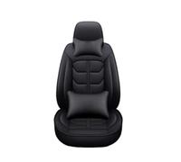 SRQORT Funda De Cuero para Asiento para Fiat Todos Los Modelos para 500 500L 2007-2014 para Punto para Bravo para Viaggio para Freemoauto 5 Asientos Fundas Asientos(Black pillow2)