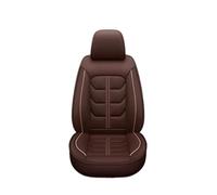 SRQORT Funda De Cuero para Asiento para Fiat Todos Los Modelos para 500 500L 2007-2014 para Punto para Bravo para Viaggio para Freemoauto 5 Asientos Fundas Asientos(Café)