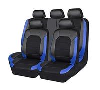 SRQORT Funda De Cuero Transpirable para Asiento De Coche Accesorios para Mazda Todos Los Modelos para Cx-5 Cx-3 Mx5 626 para Mazda 3 6 RX-7 RX-8 MX-5 Fundas Asientos(5 Seats Black Blue)