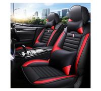 SRQORT Funda Universal Asiento De Coche Accesorios para Automóvil para Peugeot para 307 Detalles Interiores Funda Protectora Asiento De Todos Los Modelos Fundas Asientos(Luxury Black Red)