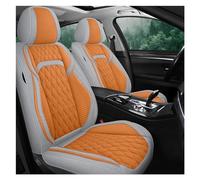 SRQORT Funda Universal Asiento De Coche para para X3 E83 G30 X3 F25 X5 E53 X1 E84 F01 X5 F15 E65 F25 X6 E71 F31 E83 F45 Protectores De Asiento De Coche Fundas Asientos(Grey Orange)