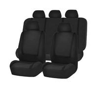 SRQORT Fundas Asientos Coche 4/9 Uds Se Adaptan A La Mayoría De Los Coches Camiones SUV Furgonetas para Alfa para Romeo 147 Protectores Asientos De Coche Fundas Asientos(Negro,1set)