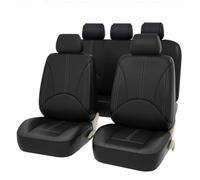SRQORT Fundas Asientos Coche para Nissan para Leaf para X Trail T30 para Navara D40 para Almera N16 para Primera P12 para Terrano para Teana J32 Fundas Asientos(5 Seat Black)