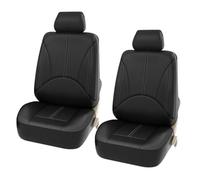 SRQORT Fundas Asientos Coche para Nissan para Leaf para X Trail T30 para Navara D40 para Almera N16 para Primera P12 para Terrano para Teana J32 Fundas Asientos(2 Seat Black)