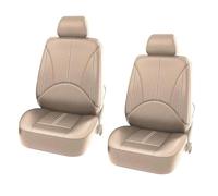 SRQORT Fundas Asientos Coche para Nissan para Leaf para X Trail T30 para Navara D40 para Almera N16 para Primera P12 para Terrano para Teana J32 Fundas Asientos(2 Seat Beige)