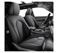 SRQORT Fundas de asiento de automóvil de 5 asientos, fundas de asiento personalizadas para Toyota para Highlander 2020 2021 2022, cojín protector impermeable de piel sintética (negro)
