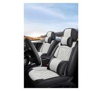 SRQORT Fundas De Asiento De Coche 3D De Estilo Universal para Polo Sedan Accesorios Interiores Protectores De Asiento Cojines De Asiento De Coche Fundas Asientos(Luxury Black White)