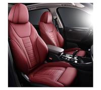 SRQORT Fundas De Asiento De Coche De Cuero para para X3 G01 F97 E83 F25 IX3 Juego Completo De Piezas Interiores Productos Accesorios Protectores Asiento Fundas Asientos(Vino Rojo)