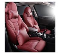 SRQORT Fundas De Asiento De Coche De Cuero para para X3 G01 F97 E83 F25 IX3 Juego Completo De Piezas Interiores Productos Accesorios Protectores Asiento Fundas Asientos(Wine Red Lux)