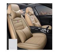 SRQORT Fundas De Asiento De Coche para Peugeot para 206 307SW 308 407 408 508sw 208 2008 3008 4008 5008 Accesorios para Coche, Detalles Interiores Fundas Asientos(Luxury Beige)