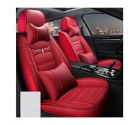 SRQORT Fundas De Asiento De Coche para Peugeot para 206 307SW 308 407 408 508sw 208 2008 3008 4008 5008 Accesorios para Coche, Detalles Interiores Fundas Asientos(Luxury Red)