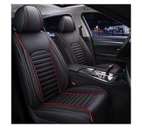 SRQORT Fundas Universales Cuero Asientos Coche para Megane para Captur para Kadjar para Fluence para Captur para Laguna para Latitude Protectores Asientos Fundas Asientos(Black Red Line)
