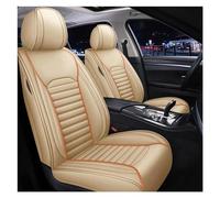SRQORT Fundas Universales Cuero Asientos Coche para Megane para Captur para Kadjar para Fluence para Captur para Laguna para Latitude Protectores Asientos Fundas Asientos(Beige)
