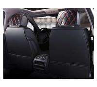SRQORT Fundas Universales De Cuero para Asientos De Coche Protectores De Asientos De Coche Accesorios Interiores para Automóviles Fundas Asientos(Luxury Black Red)