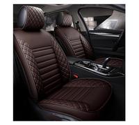 SRQORT Fundas Universales De Cuero para Asientos De Coche Protectores De Asientos De Coche Accesorios Interiores para Automóviles Fundas Asientos(Café)