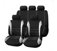 SRQORT Fundas Universales De Tela para Asiento De Coche para Citroen Todos Los Modelos para C4 C5 C3 C6 para Elysee para Xsara para C-Quatre Picasso Fundas Asientos(Gris)