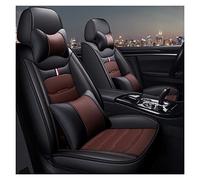 SRQORT Juego completo de 5 fundas de asiento de coche para Duster para Kaptur, Fluence, Koleos, Megane y Logan (café negro, A)