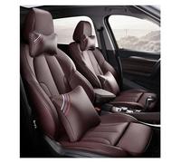 SRQORT Juego Completo De Fundas De Asiento De Coche Personalizadas De Cuero para para X5 X6 Z4 E53 E70 E71 E72 E85 E86 E89 F15 Protectores De Asiento Fundas Asientos(Brown Lux)