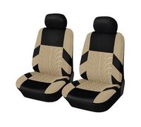 SRQORT Juego Completo De Fundas De Asiento De Coche Transpirables para Jetta 5 Protector De Asiento De Coche con Banco Dividido Delantero/Trasero Fundas Asientos(BEIGE-2pcs)
