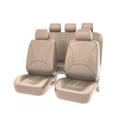 SRQORT Juego De Fundas De Asiento De Coche De Recubrimiento Completo Personalizado Protectores De Cojín Interior para Toyota para CHR para C-HR 2016-2021 Fundas Asientos(5 Seat Beige)