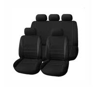 SRQORT Juego De Fundas Universales para Asientos De Coche Protectores De Asientos para Fiat para 500 2/4/9 Uds Fundas Asientos(Negro,1set)