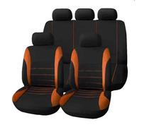 SRQORT Juego De Fundas Universales para Asientos De Coche Protectores De Asientos para Fiat para 500 2/4/9 Uds Fundas Asientos(Naranja,1set)