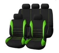 SRQORT Juego De Fundas Universales para Asientos De Coche Protectores De Asientos para Fiat para 500 2/4/9 Uds Fundas Asientos(Yellow Green,1set)