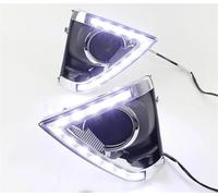 SRQORT Luces Trabajo 2 Luces LED DRL Diurnas Modificadas Para Toyota Para Yaris 2013, 2014 Y 2015 Con Intermitentes Amarillos Y Luz Antiniebla.(Only white)