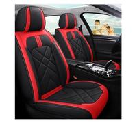 SRQORT para Citroen Todos Los Modelos para Aircross C4 para Picasso para C4 C6 C5 C4 C2 para C-Elysee para C-Triomphe Funda De Cuero Asiento De Coche Fundas Asientos(Negro Rojo)