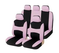 SRQORT para Lada para Largus Juego Completo De Fundas De Asiento De Coche Ajuste Universal Protectores De Asiento De Coche Accesorios De Interior De Coche Fundas Asientos(Pink)